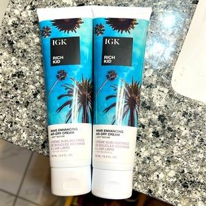 IGK Rich kid air dry styler- 2 bottles